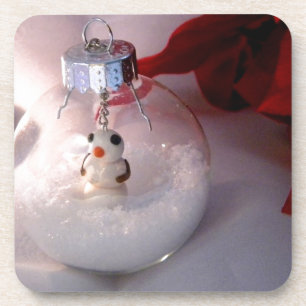Snowy Ornament Coaster