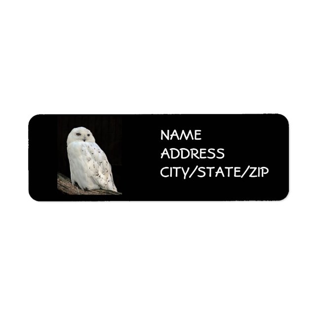 **SNOWY OWL** ADDRESS LABELS (Front)