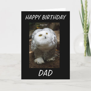 SNOWY OWL BIRTHDAY CARD