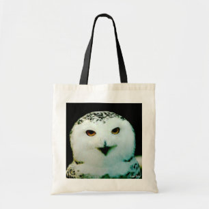 Snowy Owl Budget Canvas Tote Bag