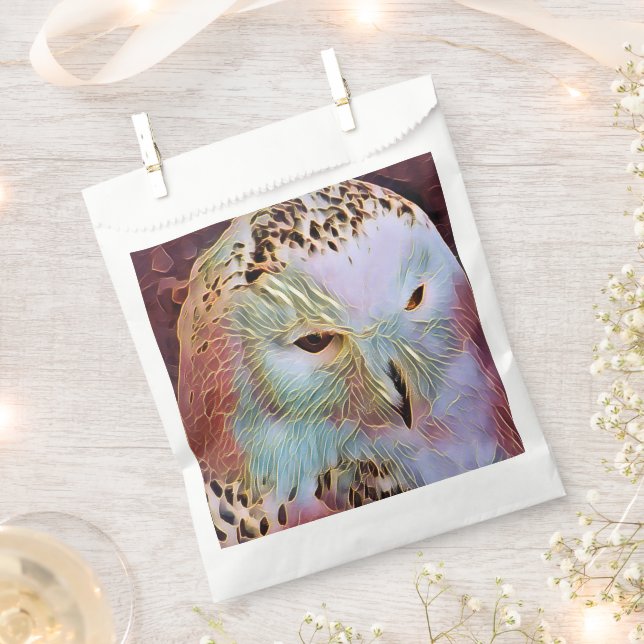 SNOWY OWL    FAVOUR BAG (Clipped)