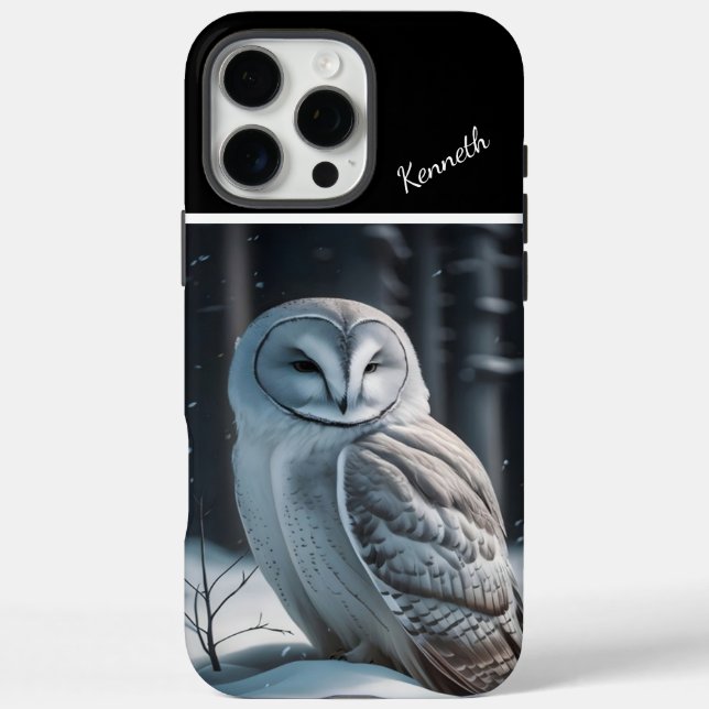 Snowy Owl In Winter's Embrace Case-Mate iPhone Case (Back)