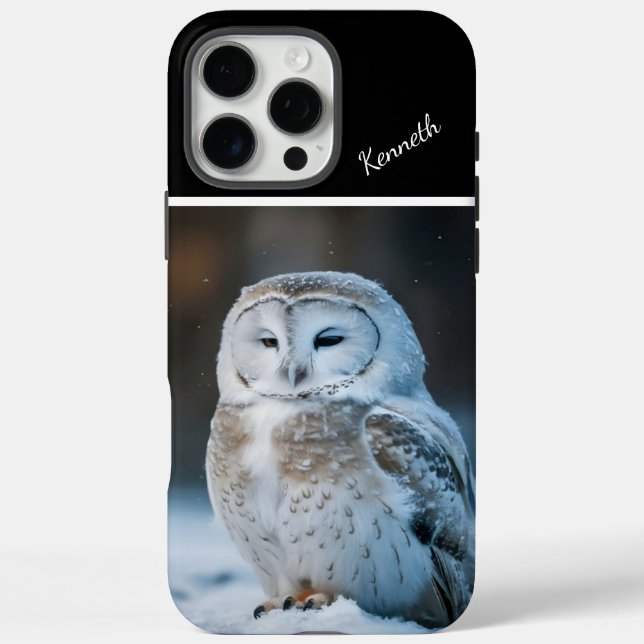 Snowy Owl In Winter's Embrace Case-Mate iPhone Case (Back)