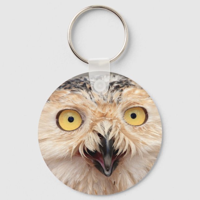 Snowy Owl Keychain (Front)