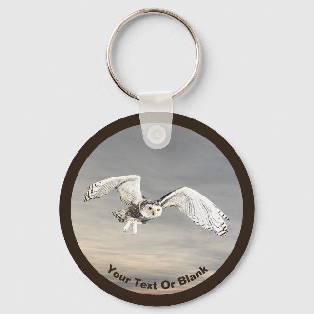 Snowy Owl Keychain (Front)