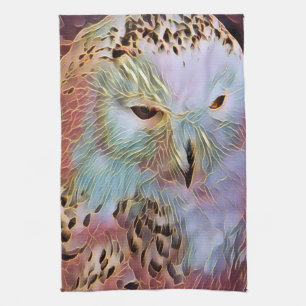 SNOWY OWL    KITCHEN TOWEL