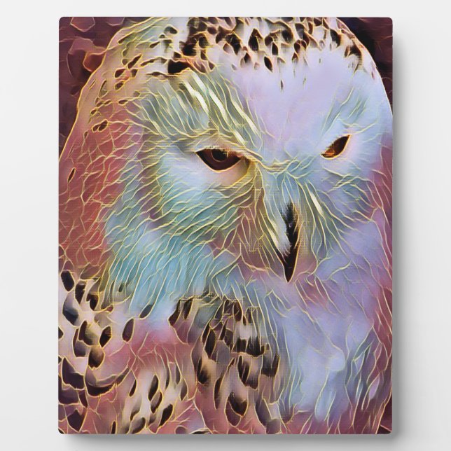 SNOWY OWL    PLAQUE (Front)