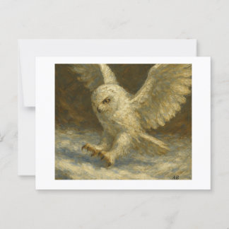 Snowy Owl,  Postcard