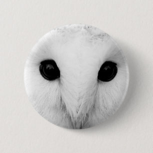 Snowy Owl Round Button
