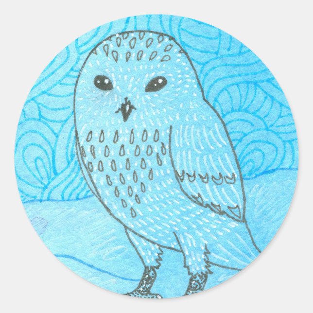 Snowy Owl Sticker (Front)
