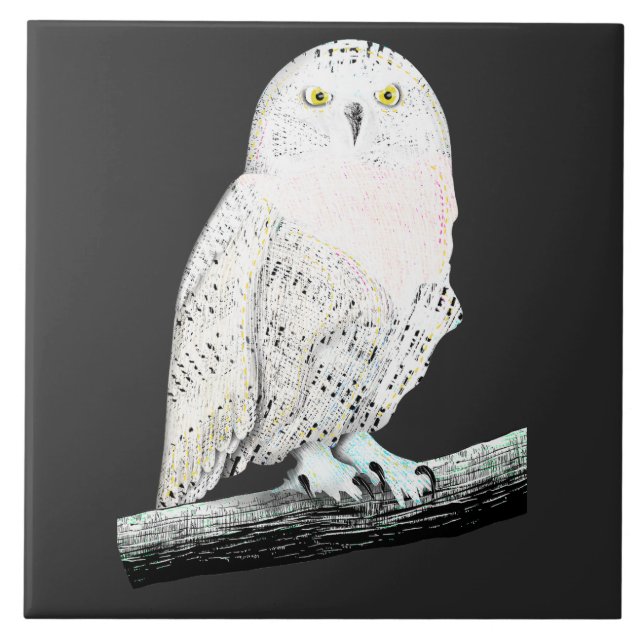 Snowy Owl Tile (Front)