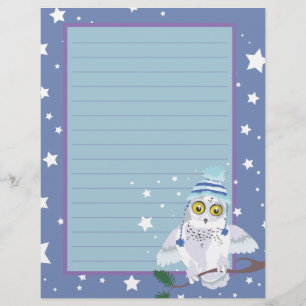 Snowy Owl~winter night