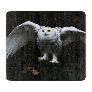Snowy Owl With Open Wings cbcn Cutting Board