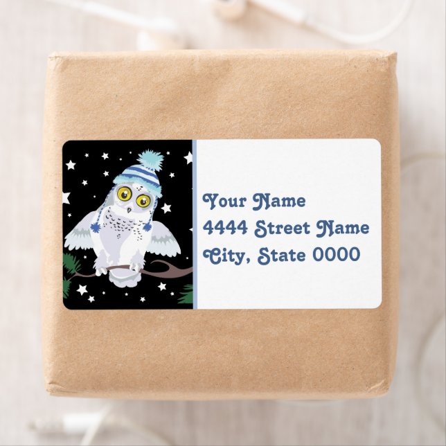 Snowy Owl with Winter Hat (Insitu)