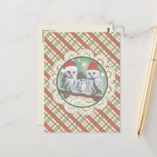 Snowy Owls' Noel  Postcard
