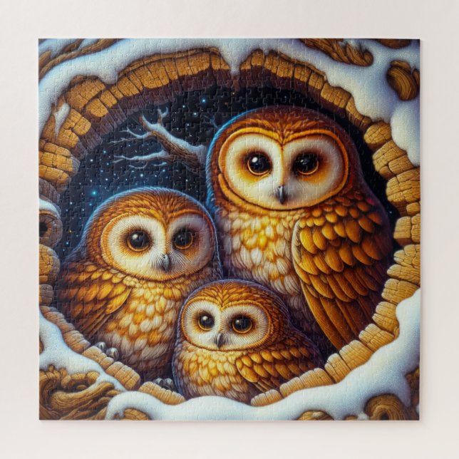 Snowy Owls Puzzle (Vertical)