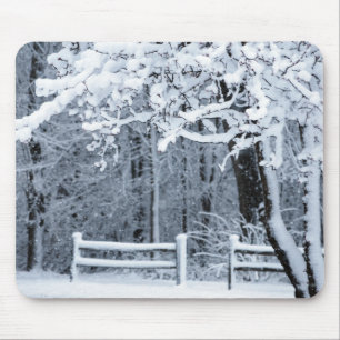 Snowy Paradise Mouse Pad