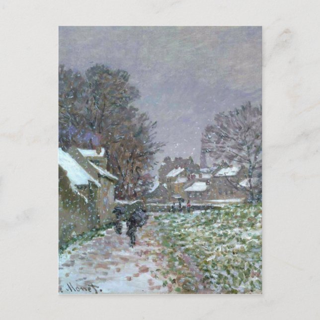 Snowy Path at Argenteuil Postcard (Front)