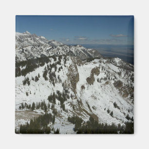 Snowy Peaks of Grand Teton Mountains I Photography Magnet
