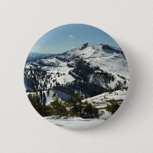 Snowy Peaks of Grand Teton Mountains II Photo 2 Inch Round Button