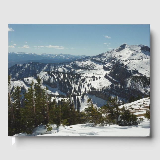 Snowy Peaks of Grand Teton Mountains II Photo Guest Book (Front)
