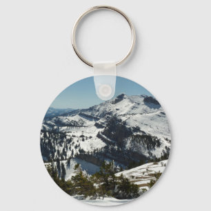 Snowy Peaks of Grand Teton Mountains II Photo Keychain