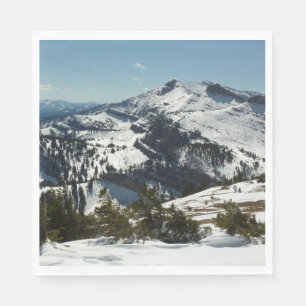 Snowy Peaks of Grand Teton Mountains II Photo Napkin