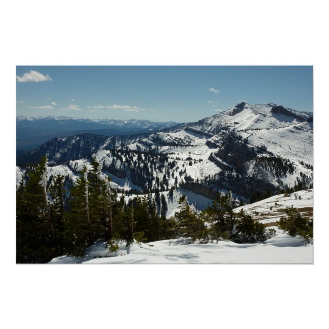 Snowy Peaks of Grand Teton Mountains II Photo Poster (Front)