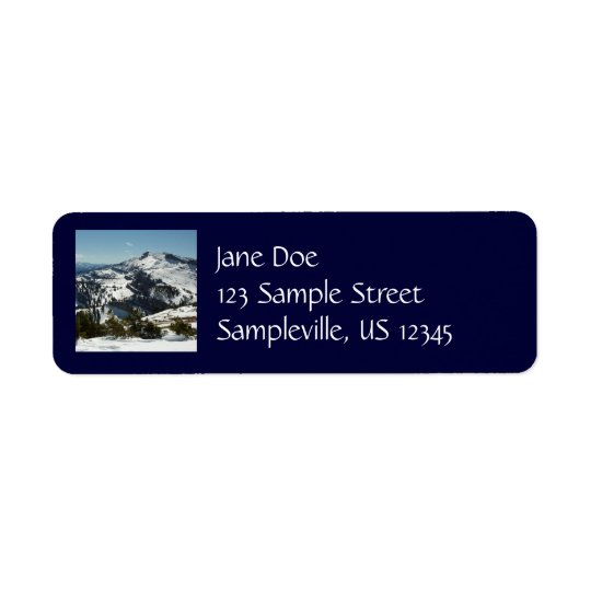 Snowy Peaks of Grand Teton Mountains II Photo Return Address Label