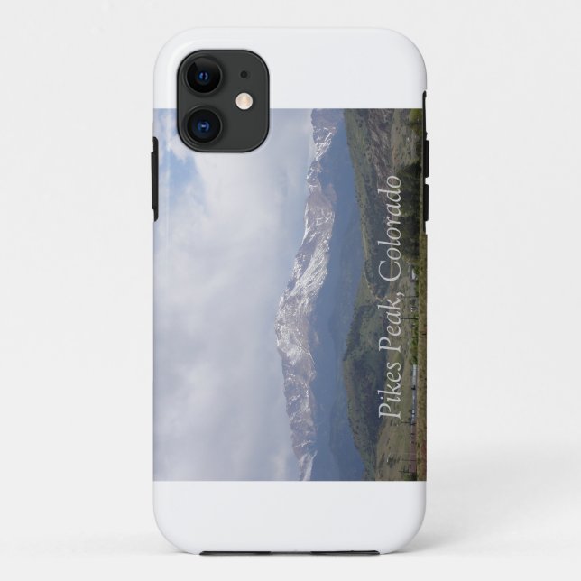 Snowy Pikes Peak phone case (Back)