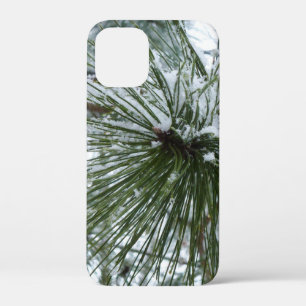 Snowy Pine Needles Winter Nature Photography iPhone 12 Mini Case