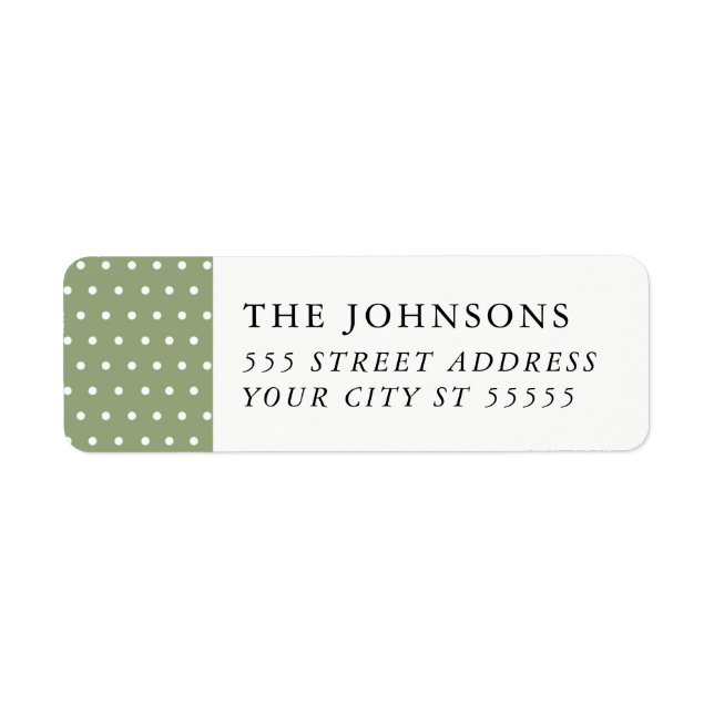Snowy Pines Return Address Label (Front)