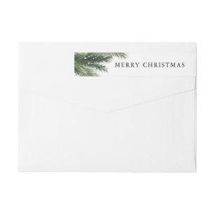 Snowy Pines Return Address Label