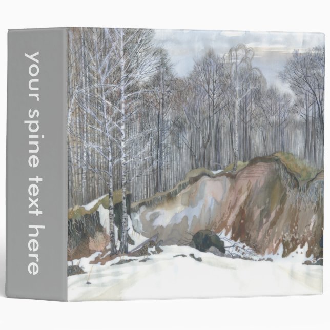 Snowy ravine binder (Front/Spine)