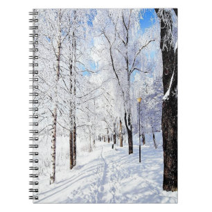 Snowy Road Notebook