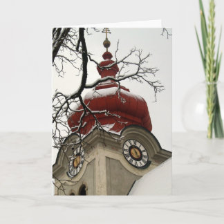 Snowy Salzburg blank card
