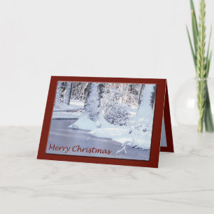 Snowy Scene Christmas Card