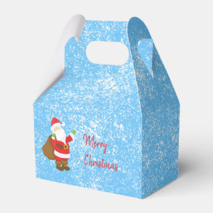 Snowy Scene Jolly Ole Saint Nick Merry Christmas Favor Box