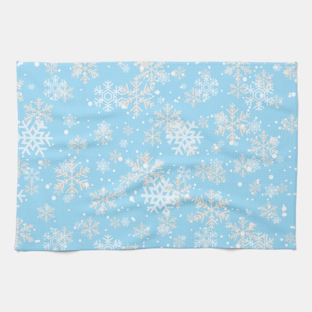 Snowy Scene Kitchen Towel (Horizontal)