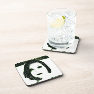 Snowy Self Portrait Coaster