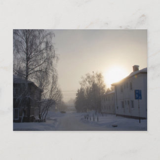 Snowy Siberian Morning Postcard