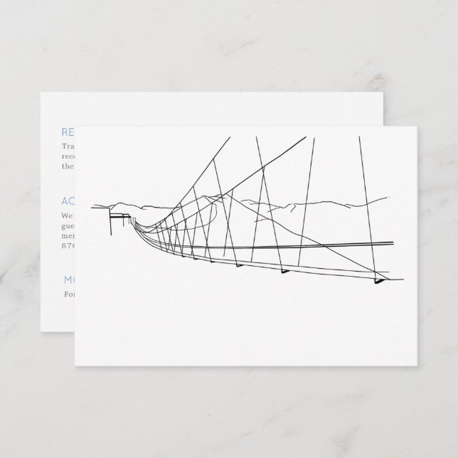 Snowy Ski Slopes Loving Couple In Love Winter  Enclosure Card (Front/Back)