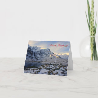 Snowy Snowdonia Holiday Card