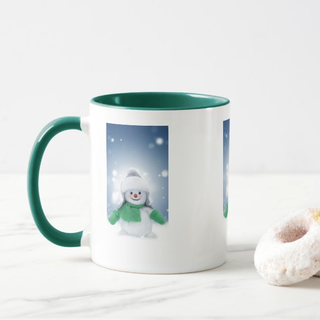 Snowy Snowman Mug (With Donut)
