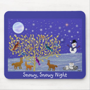 Snowy, Snowy Night Mousepad