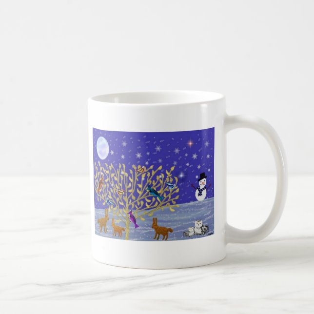 Snowy, Snowy Night Mugs (Right)
