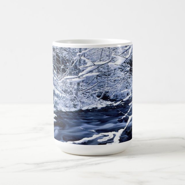 Snowy Stream - Coffee Mug (Center)
