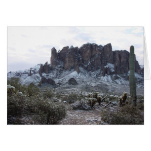Snowy Superstition Mountains