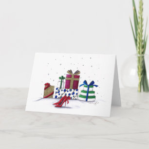Snowy Surprises Holiday Card