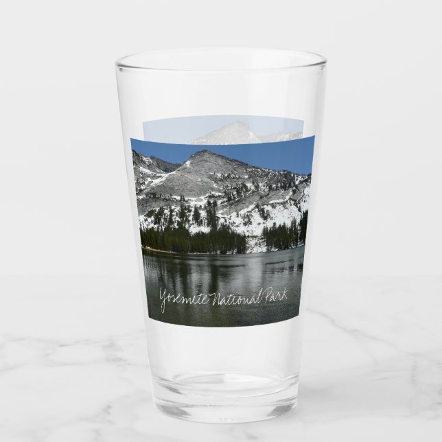 Snowy Tenaya Lake Yosemite National Park Photo Glass (Front)